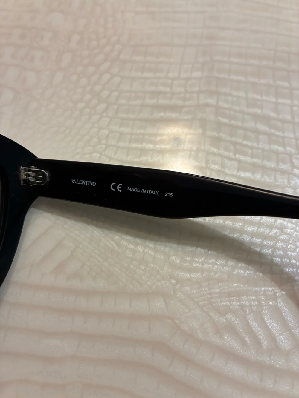Valentino Black Cat-Eye Sunglasses with Brown Gradient Lenses made in Italy